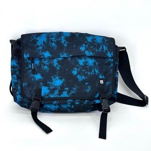 Burton Snowboards Sling Messenger Bag Blue & Black Adjustable Strap EUC